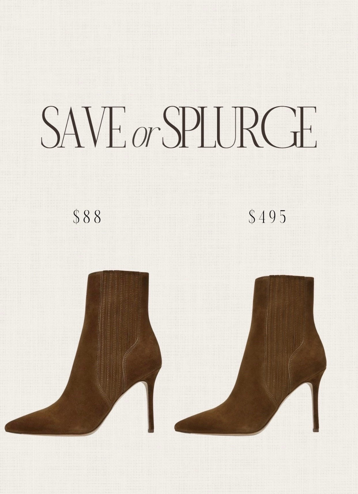 Save or Splurge! 🙌🏼. These designer boots are gorgeous and I love the look is available without the price tag
StylinByAylin, Aylin #saveorsplurge #heels #holidayshoes

#LTKShoeCrush #LTKStyleTip #LTKSeasonal