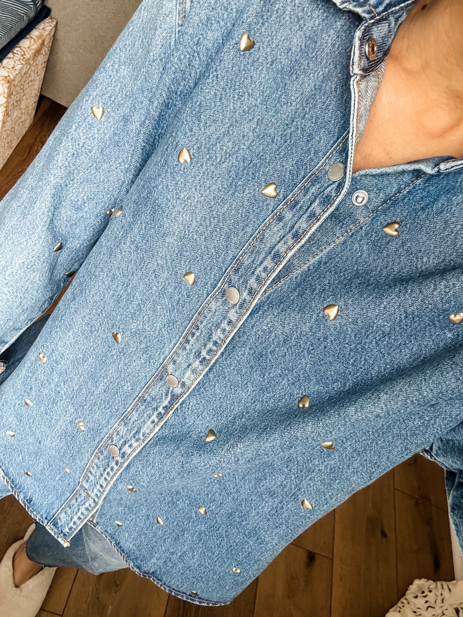 Small denim shirt, heart denim shirt, Valentine’s Day outfit, target style

#LTKFindsUnder50 #LTKOver40