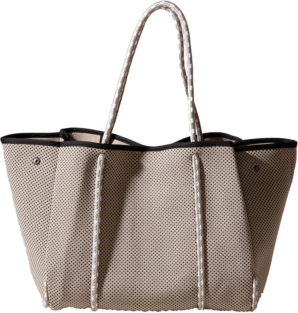 Large Neoprene Tote Bag - Lightweight and Water-Resistant Neoprene Bag | Amazon (US)