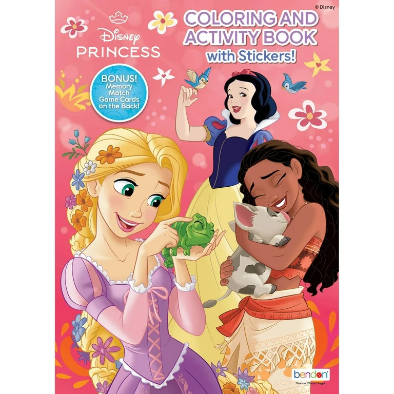 Disney Princess Jumbo Coloring Book with Stickers, 64 Pages by Bendon, Paperback ISBN: 0978169028... | Walmart (US)