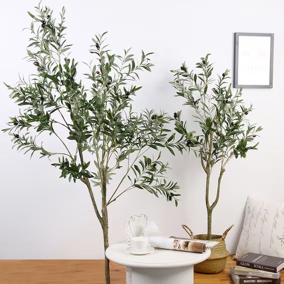 4 foot6 foot Artificial Olive Treeartificial treesilk | Etsy | Etsy (US)