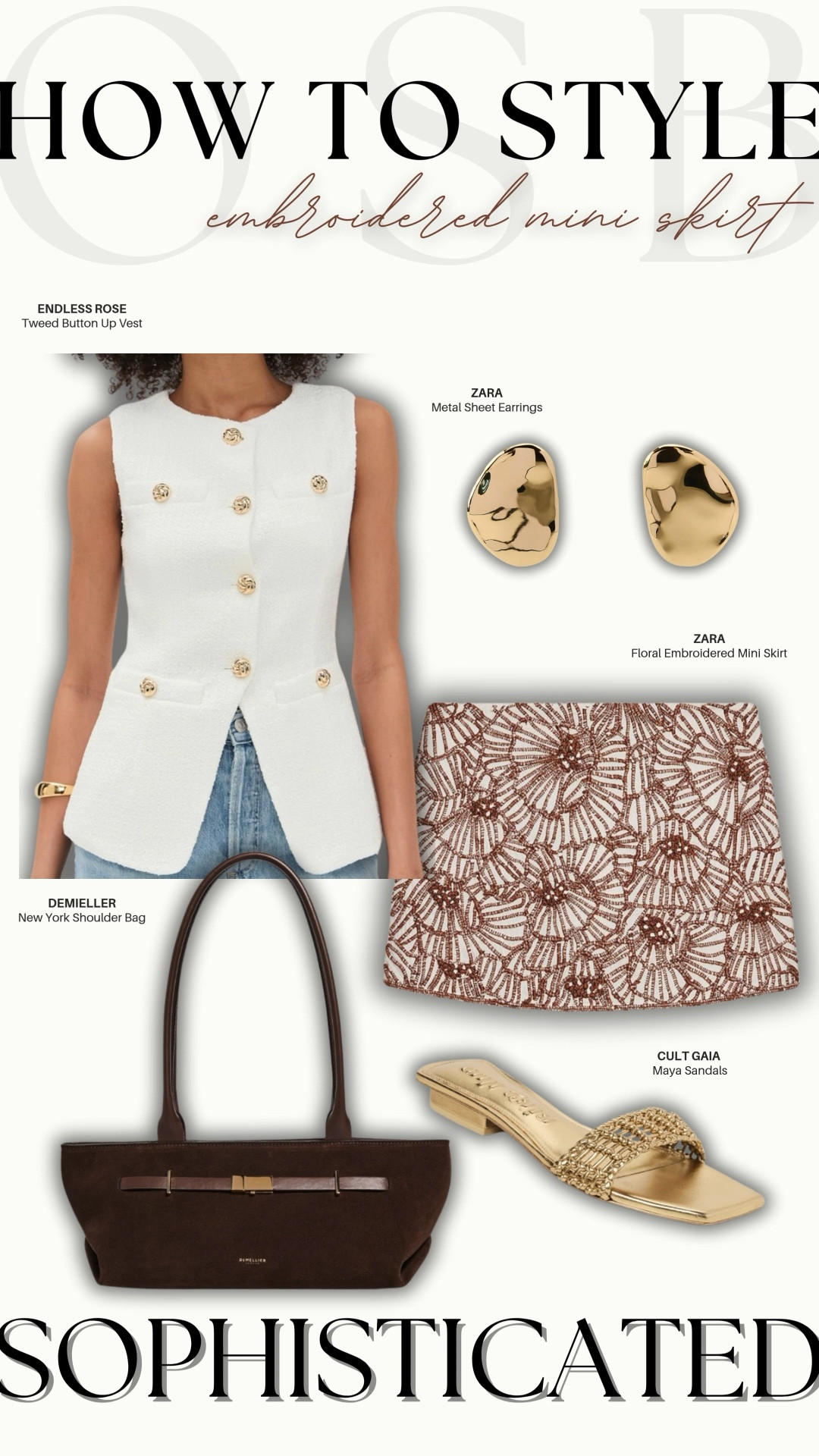 How to style Zara embroidered skirt sophisticated!🤎

#LTKStyleTip