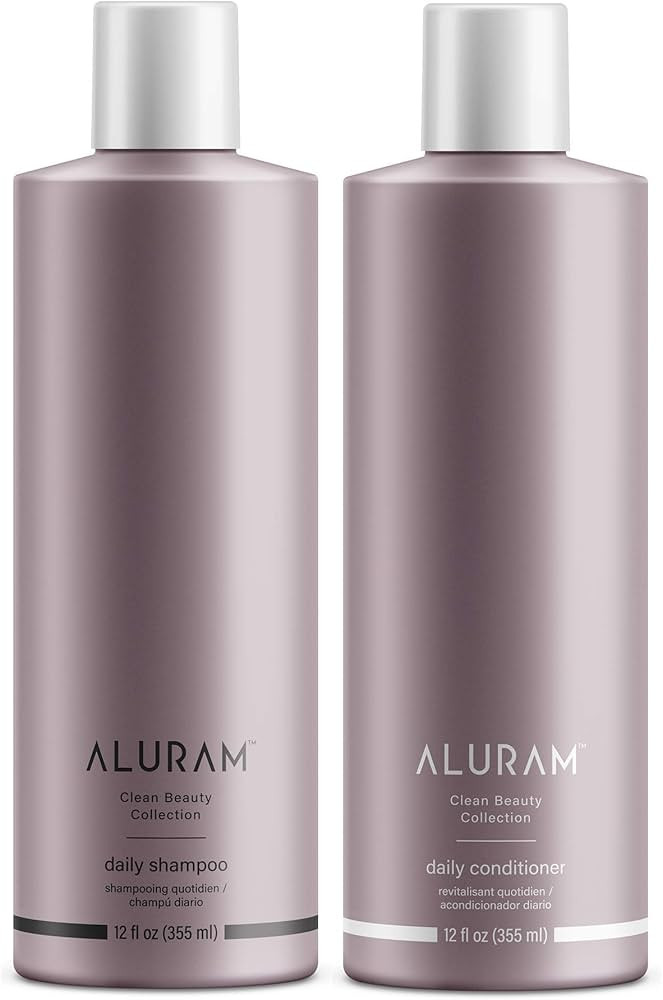 ALURAM Coconut Water Based Daily Hair Shampoo & Conditioner Set, 12 Fl Oz | Amazon (US)
