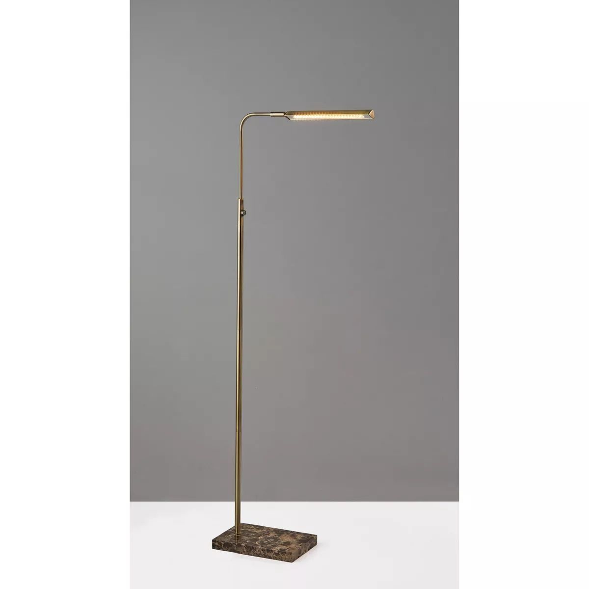 Reader Floor Lamp (Includes LED Light Bulb) Antique Brass - Adesso | Target