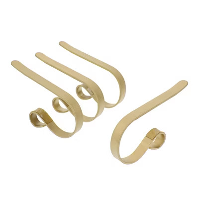 4pk Mantel Clips Stocking Holder Gold - Original MantleClip | Target