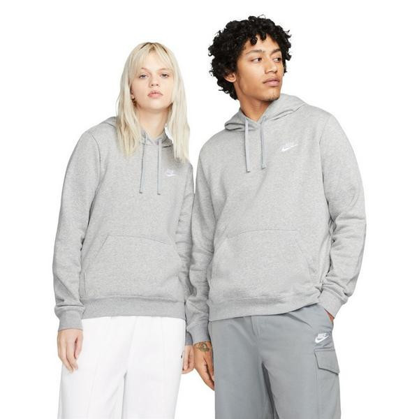 Women's Nike Sportswear Club Fleece Hoodie XSmall Dk Grey Heather/White | Scheels Sports