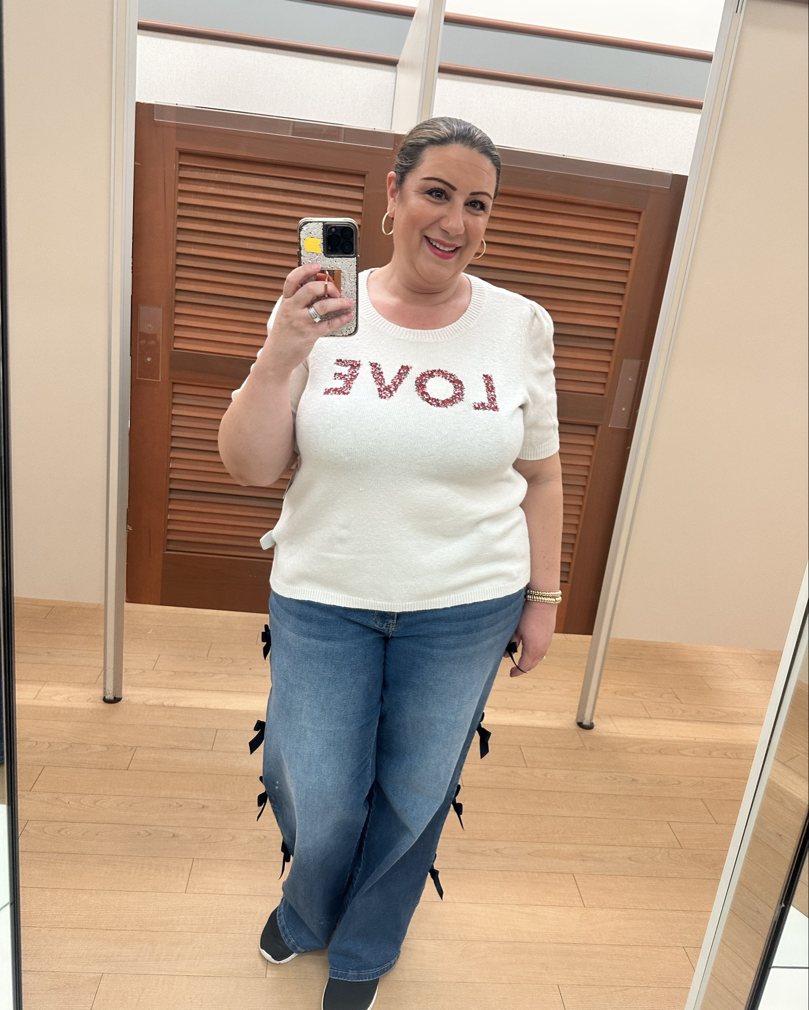 For ref. I’m a size 16/18 & am wearing a size XL in the knit sweater which is so stretchy and soft. A size L 12-14 in the stretch pants with the bows. 

Comment “hearts” for a 🔗 or ✅ my LTK @StylingCurves


#valentinesday #valentinesdaysweater #heartssweater
#momonthego #momoutfit #comfyoutfit #casualoutfit #ootd #size18 #size16 #size14 #size12 #size20 #size10 #pearshape #rectangleshape #hourglassshape #midsize #midsizestyle #midsizefashion #plussizefashion #plussize #plussizestyle #over40style #over50style #over50fashion #over40fashion #curvyfashion #curvystyle #StylingCurves #styleinspo #outfitinspo #shopwithme #affordableclothes 
#affordablefashion #budgetfriendly #affordable #valentinesdayoutfitinspo #valentinesdaystyle #valentinesdayfashion  @kohls #kohls #kohlsstyle #kohlsfashion #kohlsfinds #kohlsootd #bowjeans #bow #walmartfinds #walmartstyle #walmart #walmartfashion #lovesweater #love

#LTKootd #LTKmomlife #LTKMidsize

#LTKPlusSize #LTKMidsize #LTKFindsUnder50