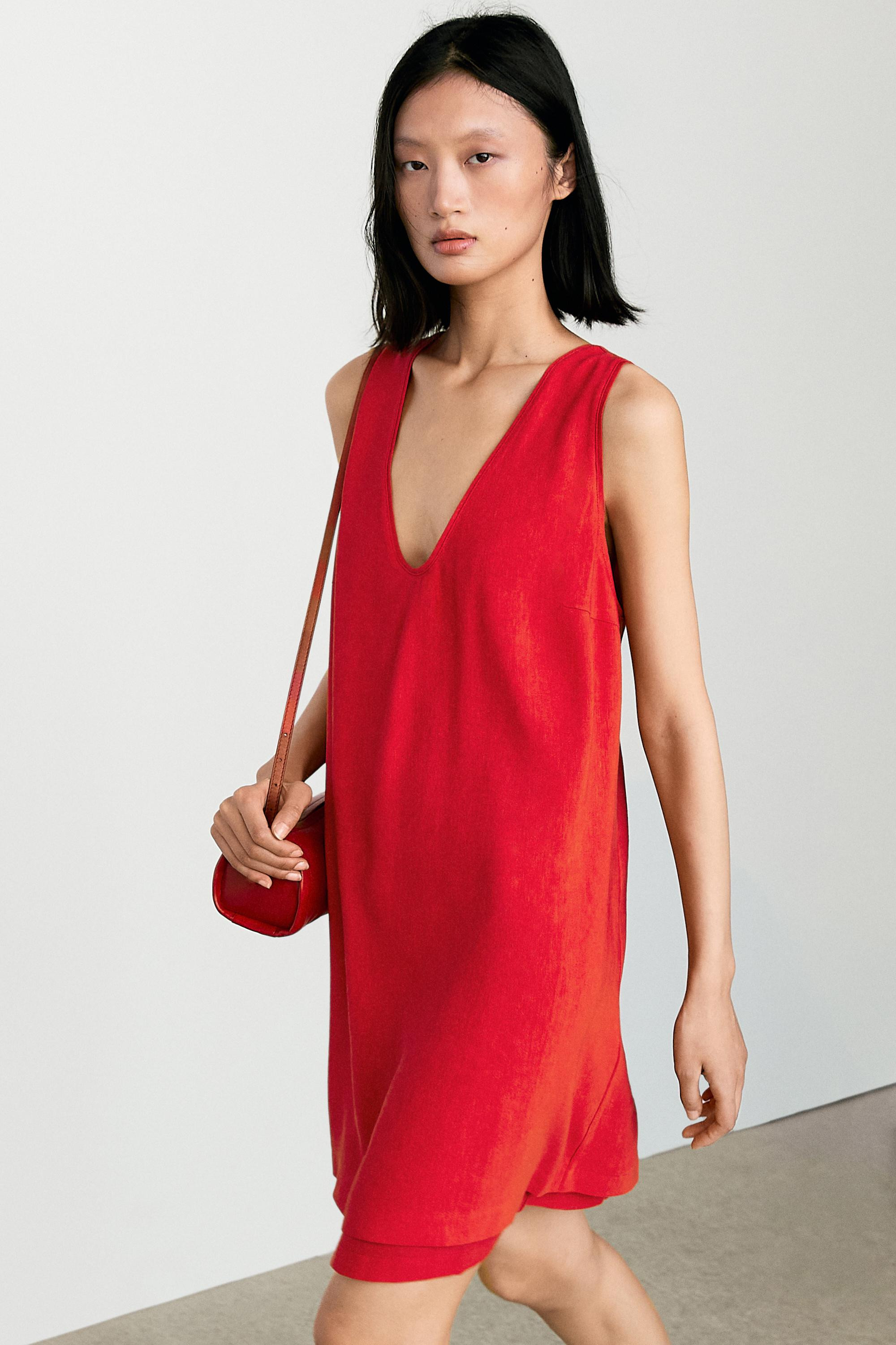 Double-layer mini dress | Massimo Dutti UK