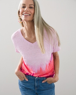 Warm Ombre Easy Linen Tee | Chico's