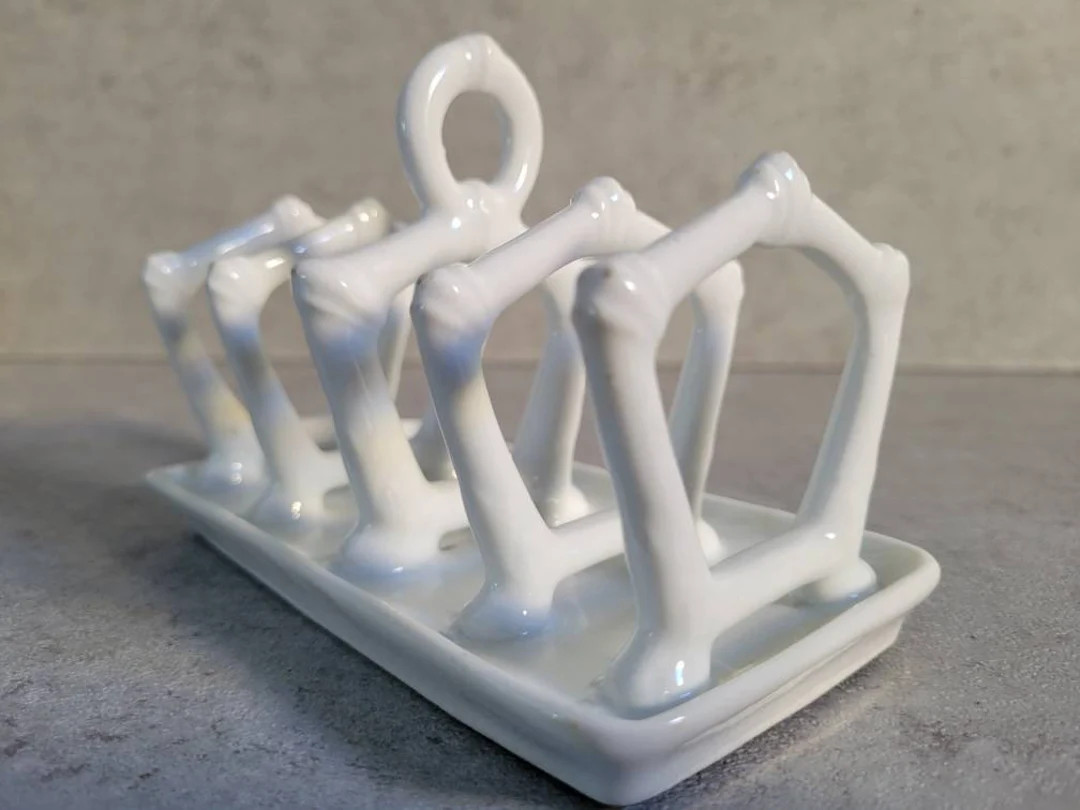 White Toast Rack Vintage Ceramic Letter Holder - Etsy | Etsy (US)