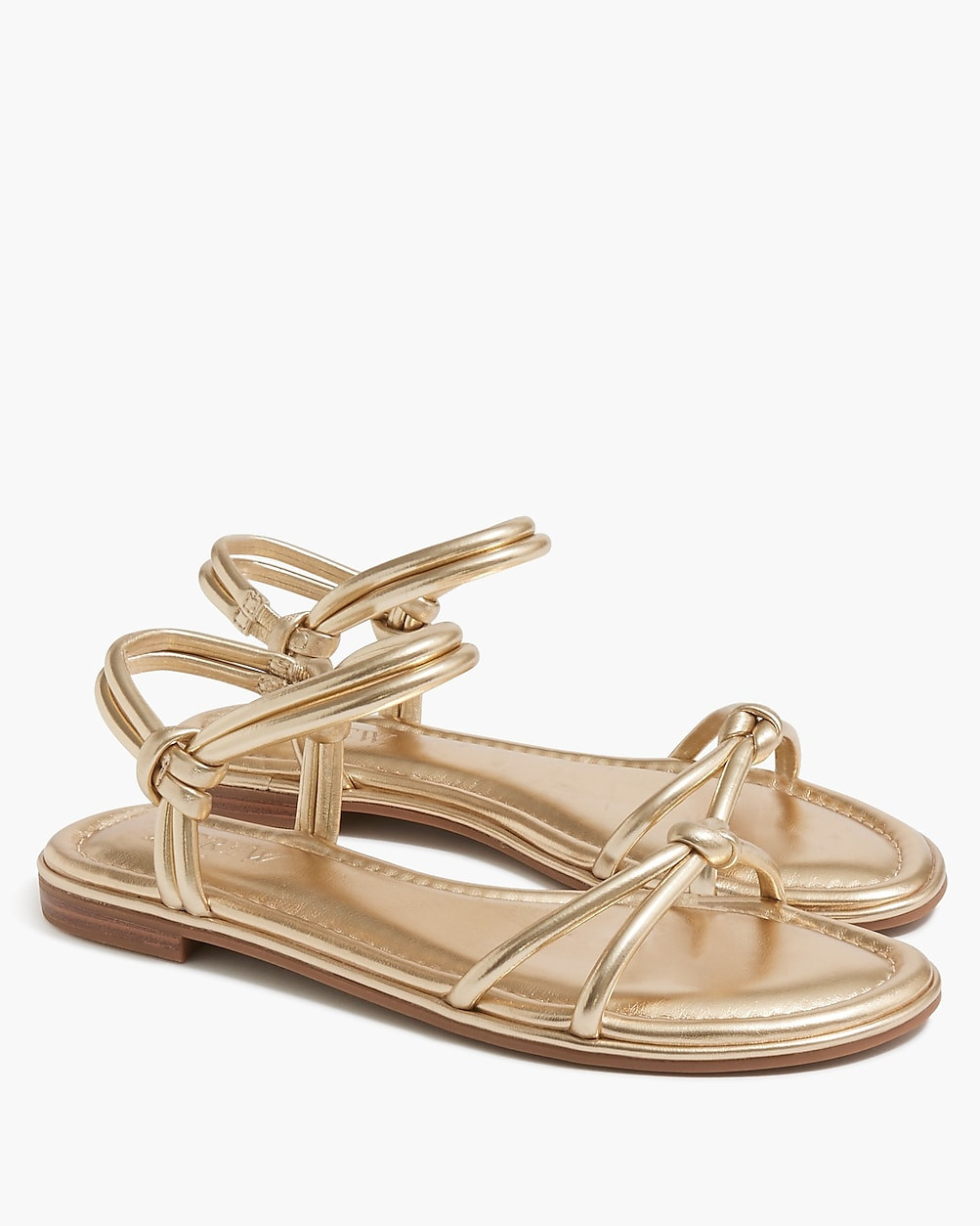 Knot ankle-strap sandals | J.Crew Factory