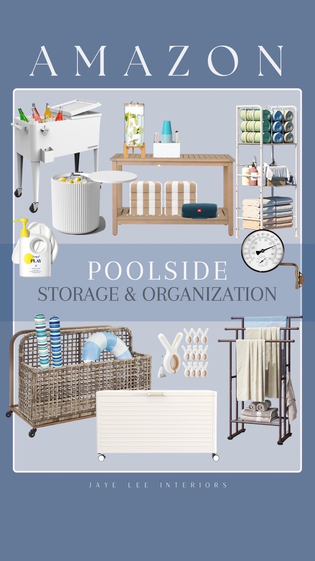 Amazon Backyard Essentials: All the little things to keep your pool and yard organized this summer...

pool day essentials, pool storage and organization, drinks cooler, outdoor cooler end table, outdoor console table, pool float storage, inner tube storage, waterproof outdoor storage chest, poolside towel rack, pool towel valet, bulk sunscreen, supergoop sunscreen pump, vintage ice chest, towel drying rack, pool party, pool towels, Turkish towels #jleeinteriors


 #LTKSummerEdit #LTKHome #LTKParties

#LTKKids #LTKSeasonal #LTKSwim