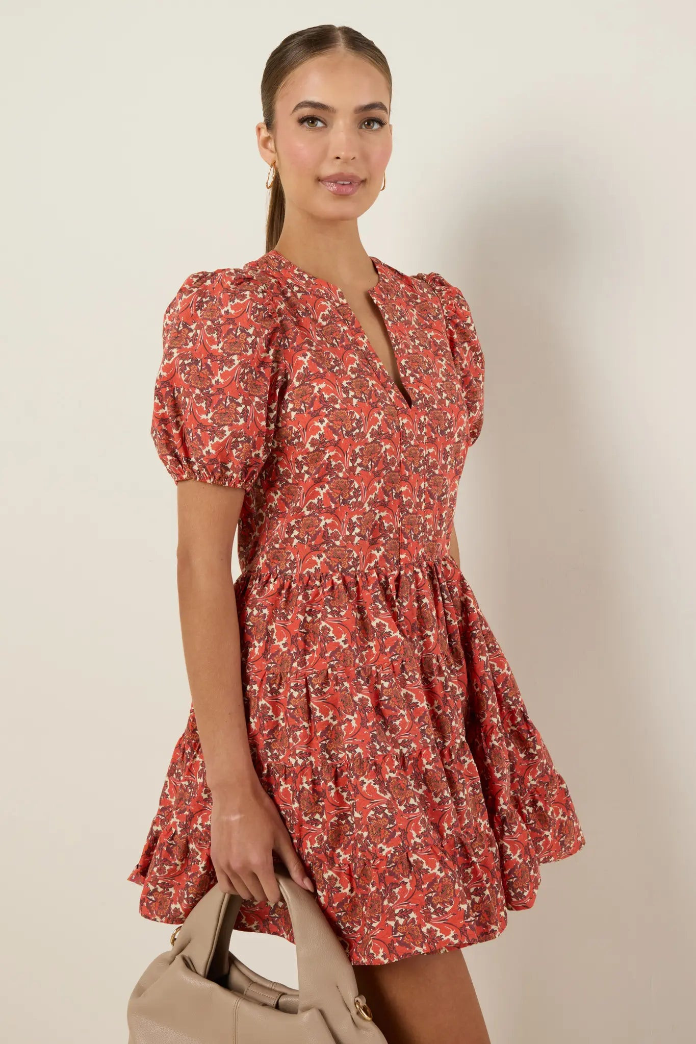 Meredith Dress- Orange | Avara