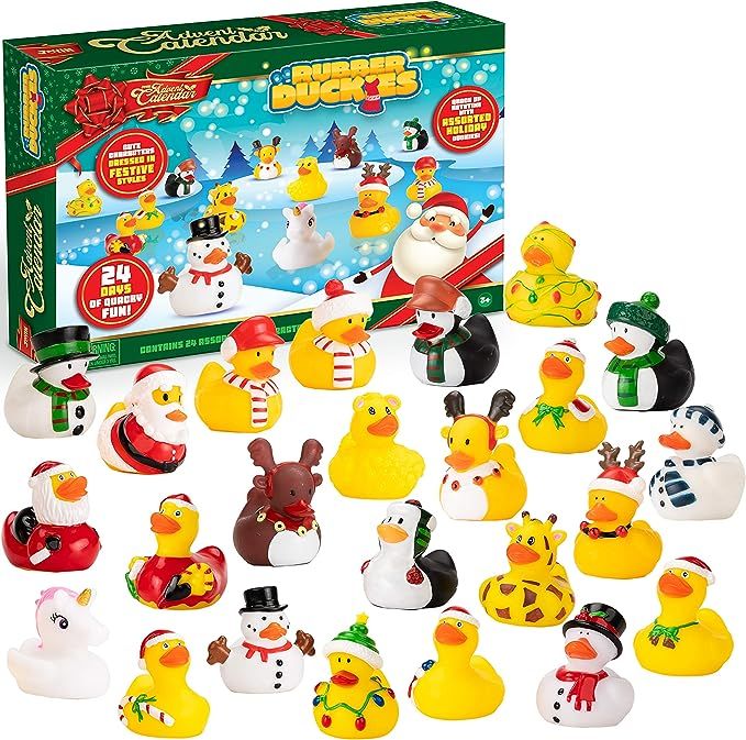 JOYIN Christmas 24 Days Countdown Advent Calendar with 24 Rubber Ducks for Boys, Girls, Kids and ... | Amazon (US)