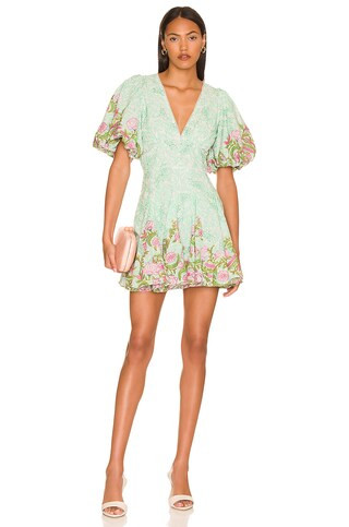 HEMANT AND NANDITA Short Dress in Sea Green from Revolve.com | Revolve Clothing (Global)