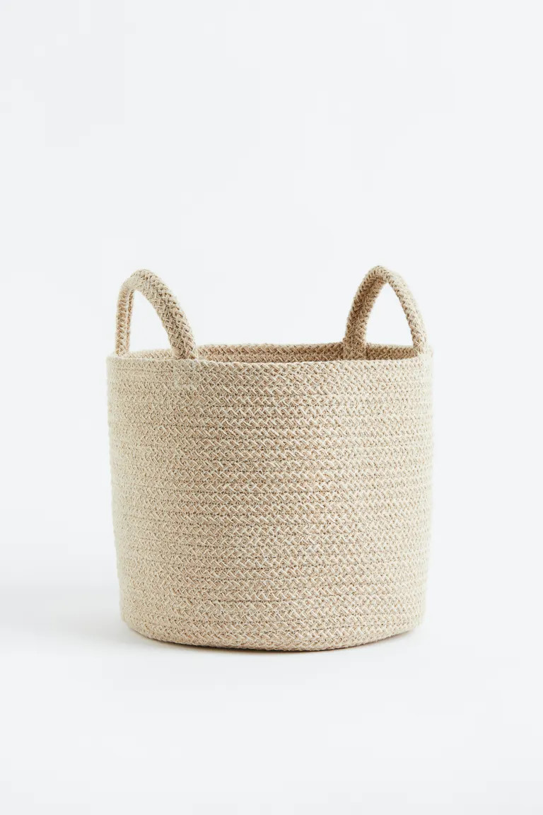 Cotton Storage Basket - Light beige - Home All | H&M US | H&M (US + CA)