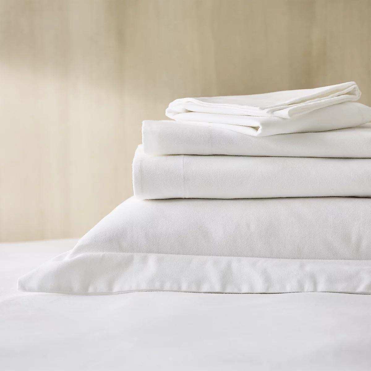 Velvet Touch Brushed Cotton Flat Sheet | The White Company UK & ROW