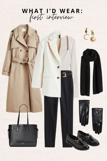 Taking new chances in 2023! I love to help you look your best in your first interview. Opted for this fitted top with white blazer, comfy loafers and trench coat for the rain. Read the size guide/size reviews to pick the right size.

Leave a 🖤 to favorite this post and come back later to shop

#office outfit #office look #workoutfit #work look 

#LTKworkwear #LTKstyletip #LTKSeasonal