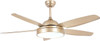 Click for more info about Tropicalfan Ceiling Fan Chandelier with LED Light and 5 Blades Champagne Remote Control for Home ...