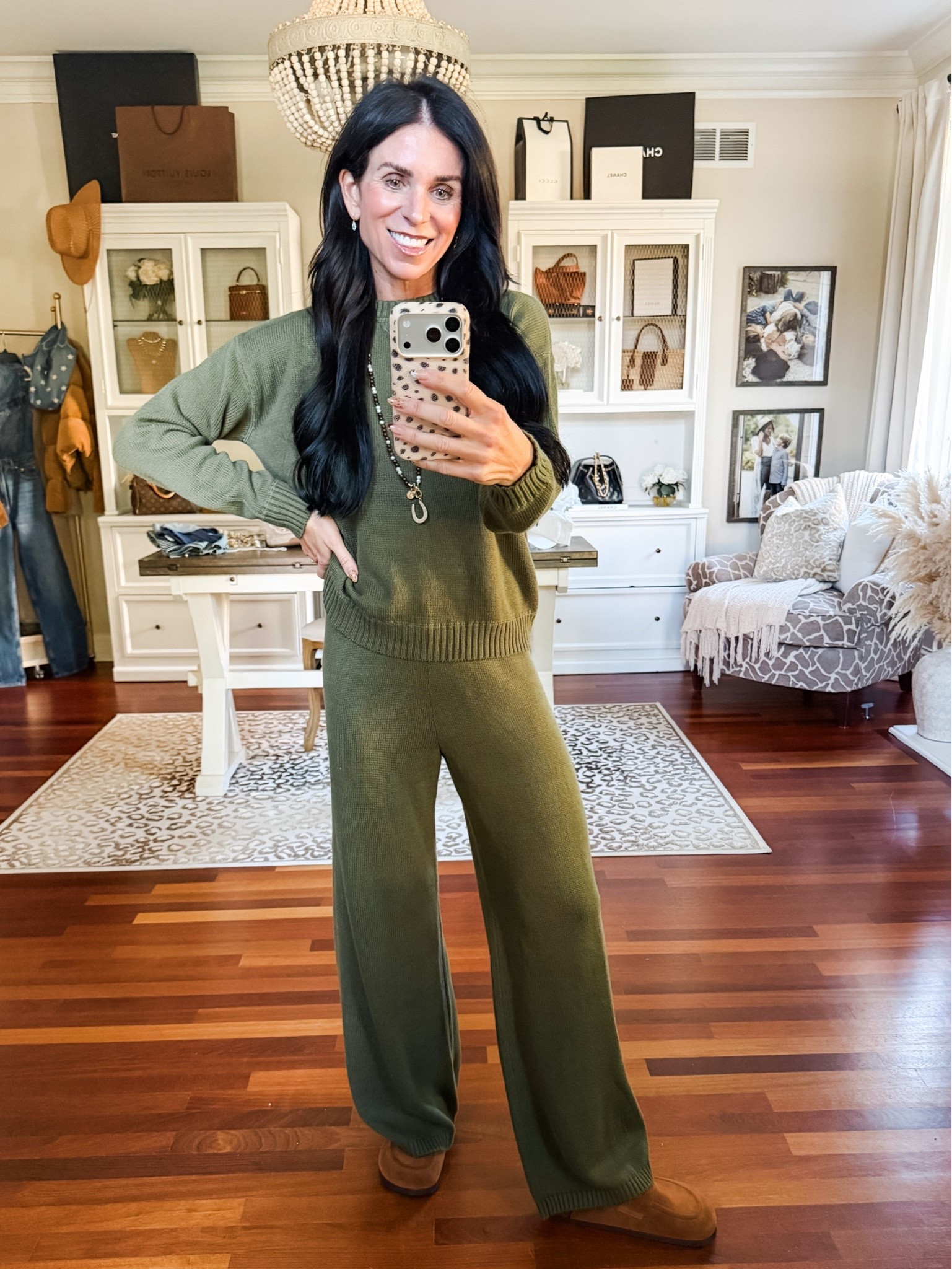 Love this green lounge set wearing a small @Target