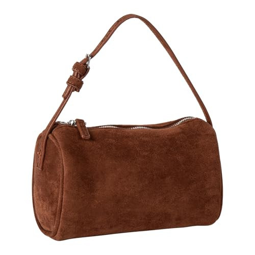 GSenhui Suede Leather Crossbody Purses for Women, Small Suede Shoulder Bag Slouchy Crossbody Hobo Bag with Adjustable Strap (Brown) | Amazon (UK)