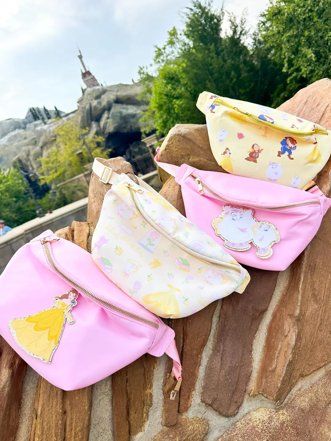 Disney Princess Fanny Packs- Belle Fanny Pack Floral Princess Bag. Disney Fanny Pack. Beauty and ... | Etsy (US)