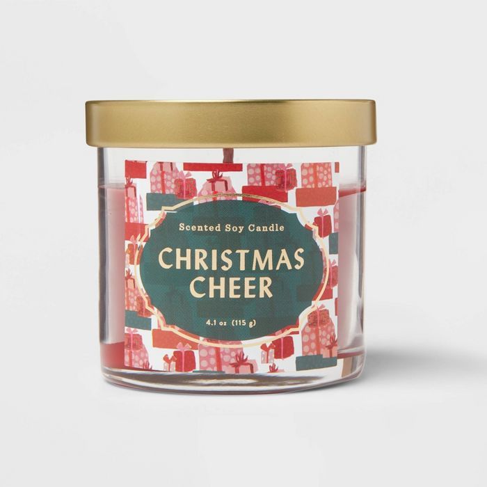 Lidded Glass Jar Candle Christmas Cheer - Opalhouse™ | Target