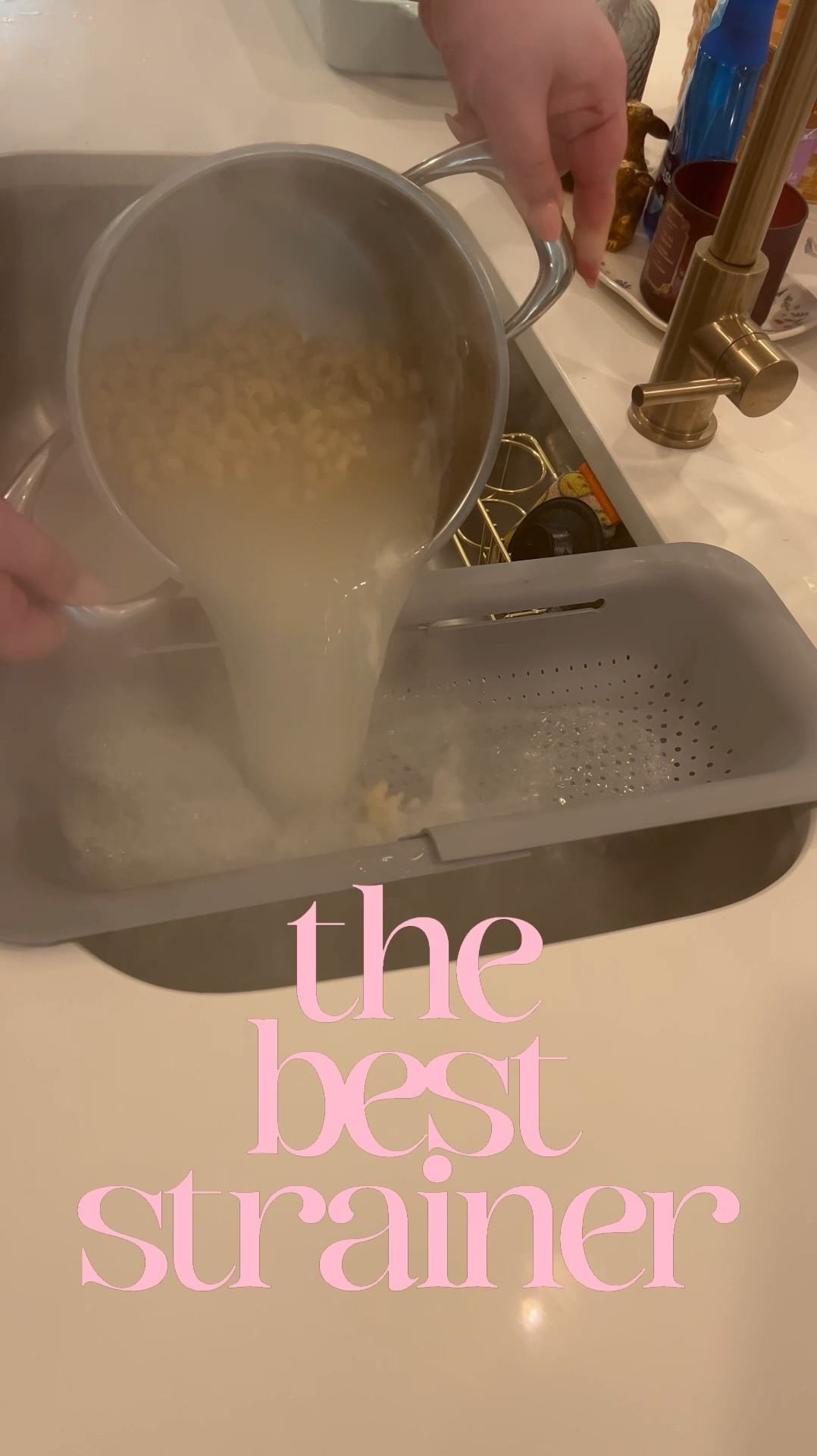 One of my favorite kitchen gadgets is this adjustable strainer. It comes in so handy for washing fruits and vegetables, meat, and pasta! It’s affordable, too!

#LTKhome #LTKVideo #LTKparties