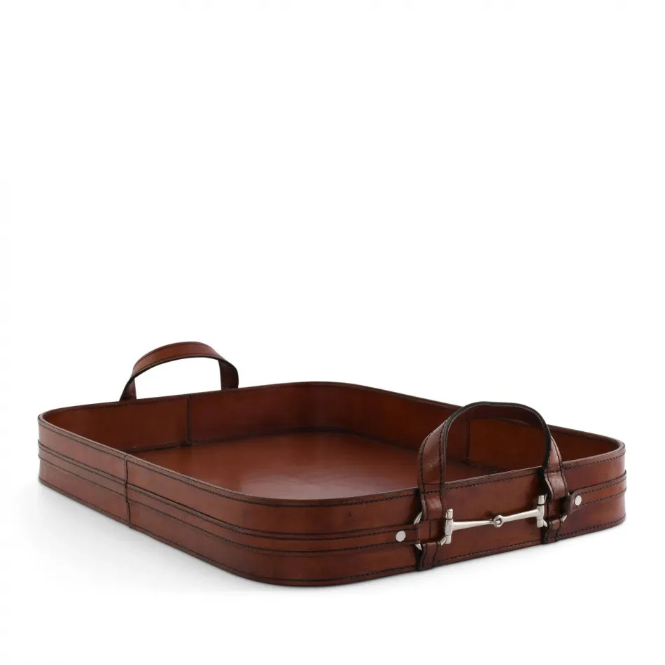 Vagabond House Leather Bit Serving Tray | Gracious Style | Gracious Style, Inc.