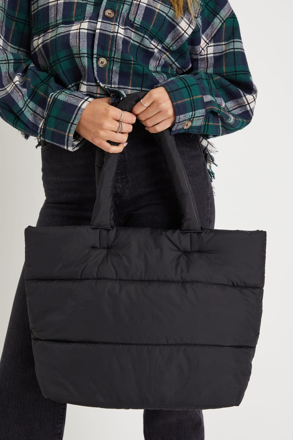 Trendiest Option Black Puffy Quilted Tote | Lulus (US)
