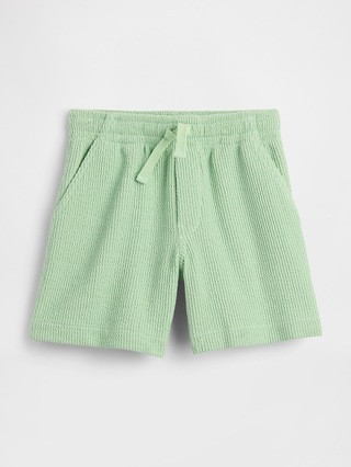 babyGap Pull-On Jacquard Ribbed Shorts | Gap Factory