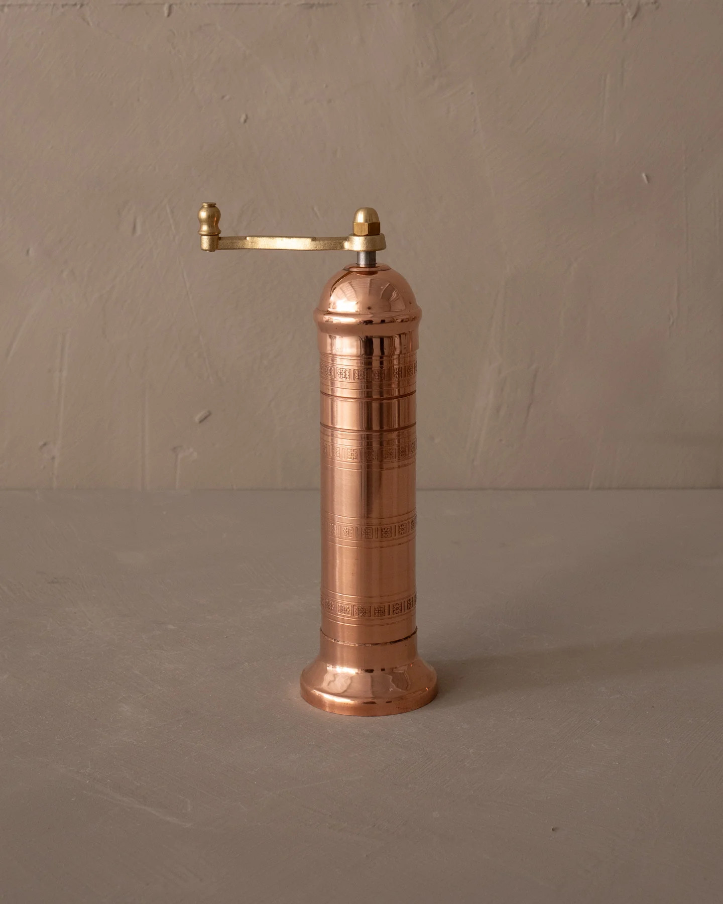 Copper Salt Mill 8" | The Vintage Rug Shop