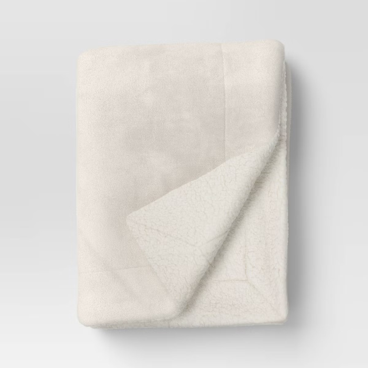 Plush Throw Blanket Faux Shearling Reverse - Threshold™ | Target