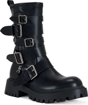Spridy Buckled Combat Boot (Women) | Nordstrom
