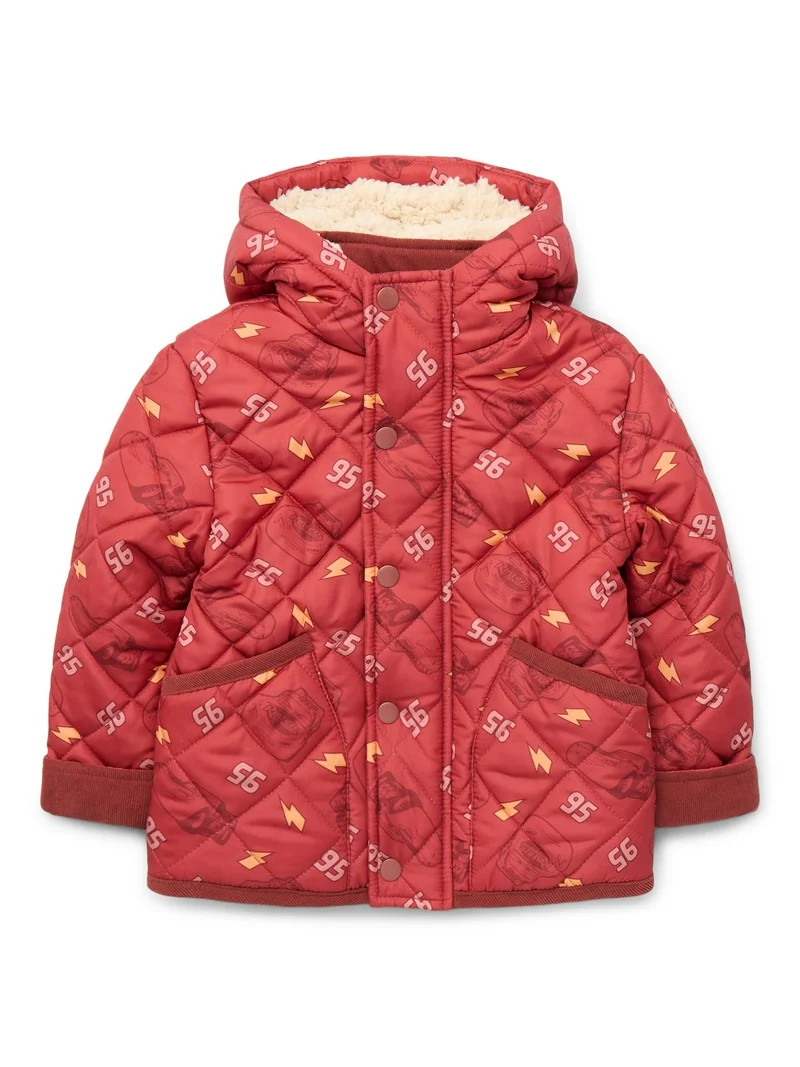 Character Toddler Boy Quilted Jacket with Faux- Shearling Lining, Sizes 2T-5T | Walmart (US)