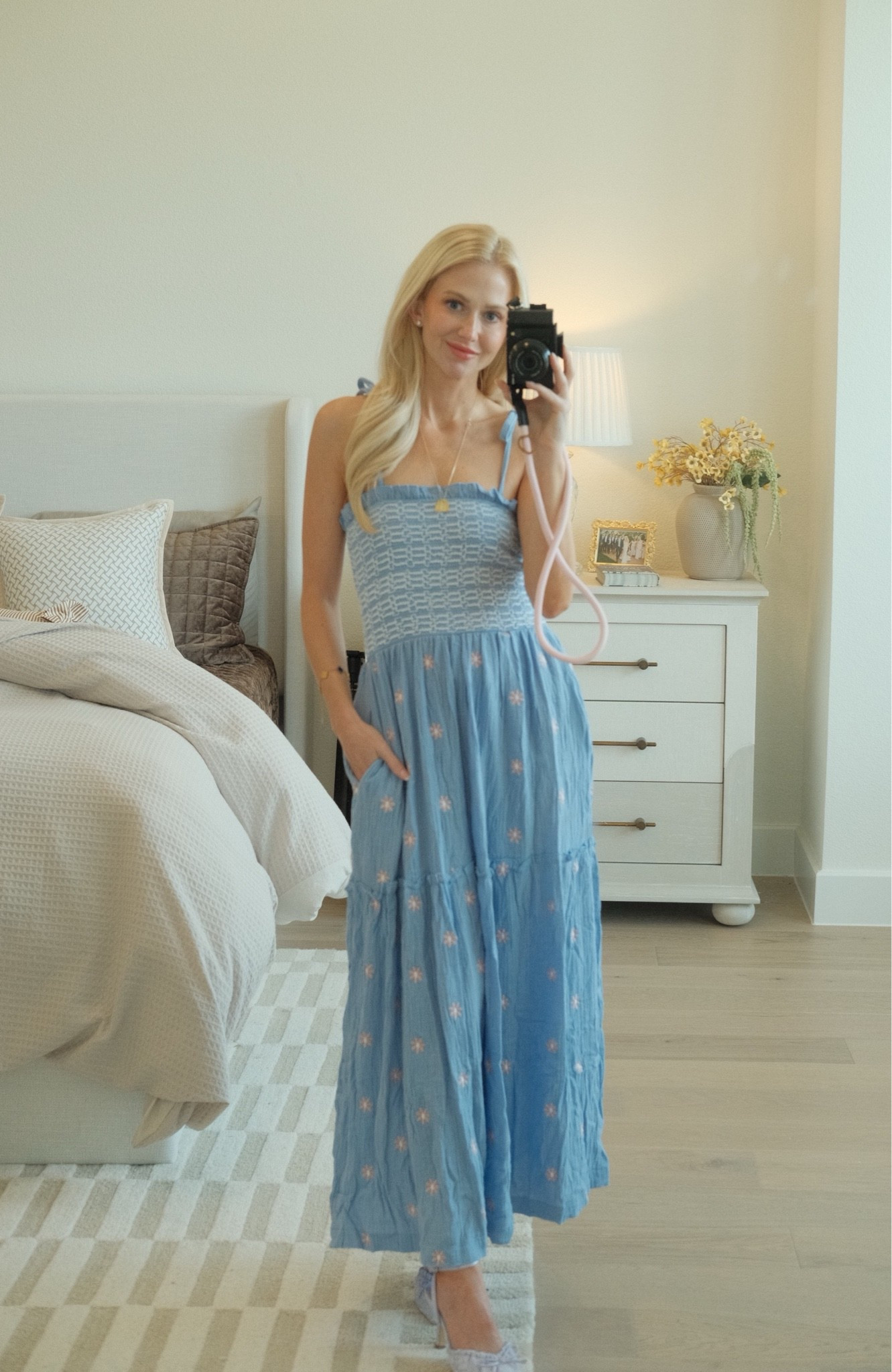 Perfect baby shower or summer photoshoot dress for under $50 🩵 very comfy and not too heavy!

#LTKPetite #LTKootd #LTKmomlife