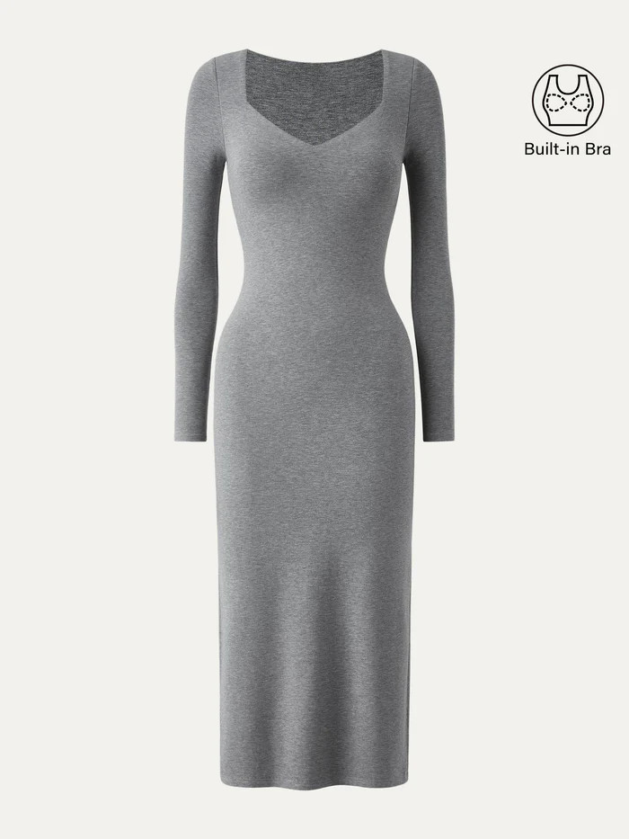 Sweetheart Neckline Midi Brami Dress | OGLmove