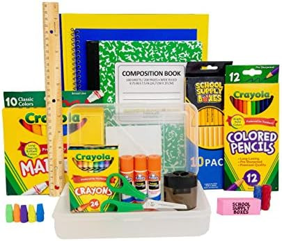 Back To School Supply Box Grades K-5 - School Supply Kit Back To School Essentials - 32 Pieces | Amazon (US)