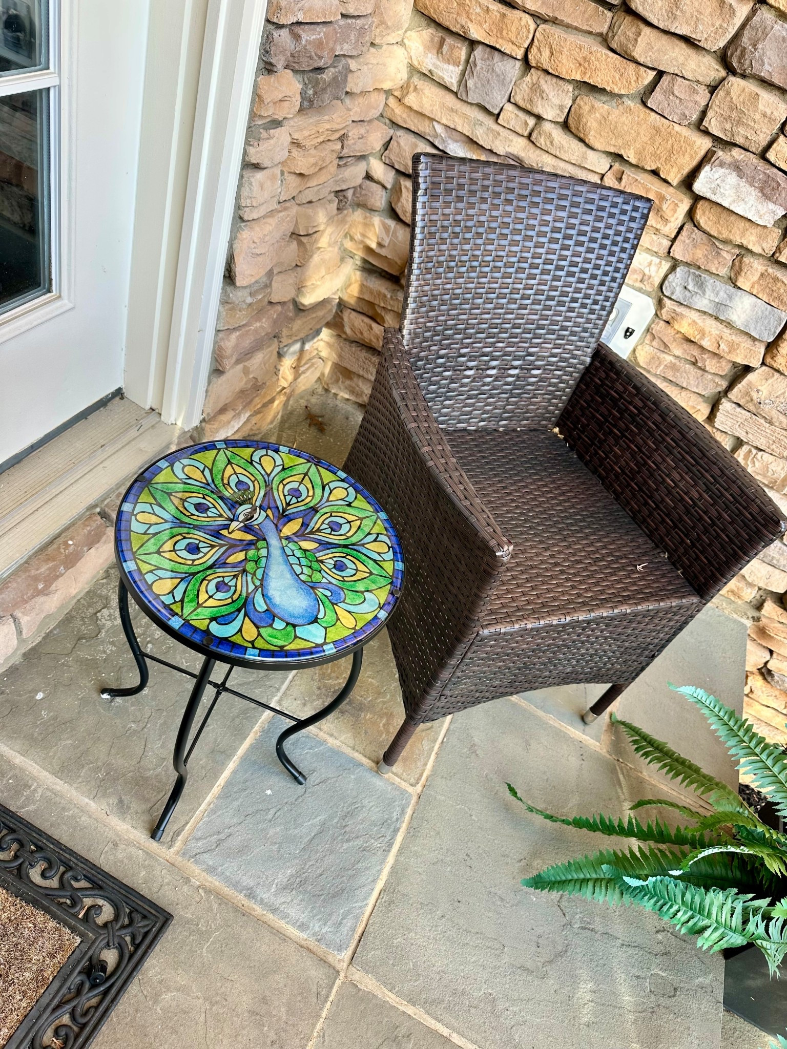 Loving my new outdoor side table 🦚 now just to replace my seat cushions (darn squirrels!)

#LTKHome