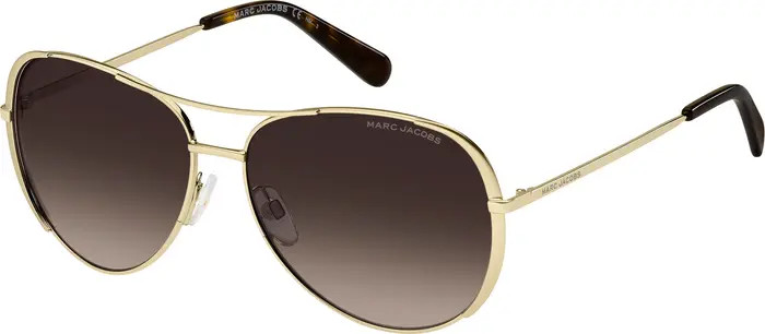 59mm Gradient Aviator Sunglasses | Nordstrom