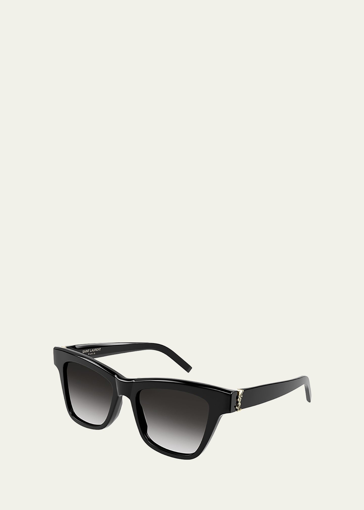 Gradient YSL Square Acetate Sunglasses | Bergdorf Goodman