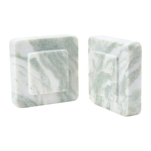 Square Marble Bookends - Overstock - 36952159 | Bed Bath & Beyond