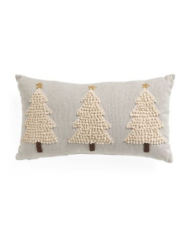 13.75x24.25 Twill Christmas Tree Pillow | TJ Maxx