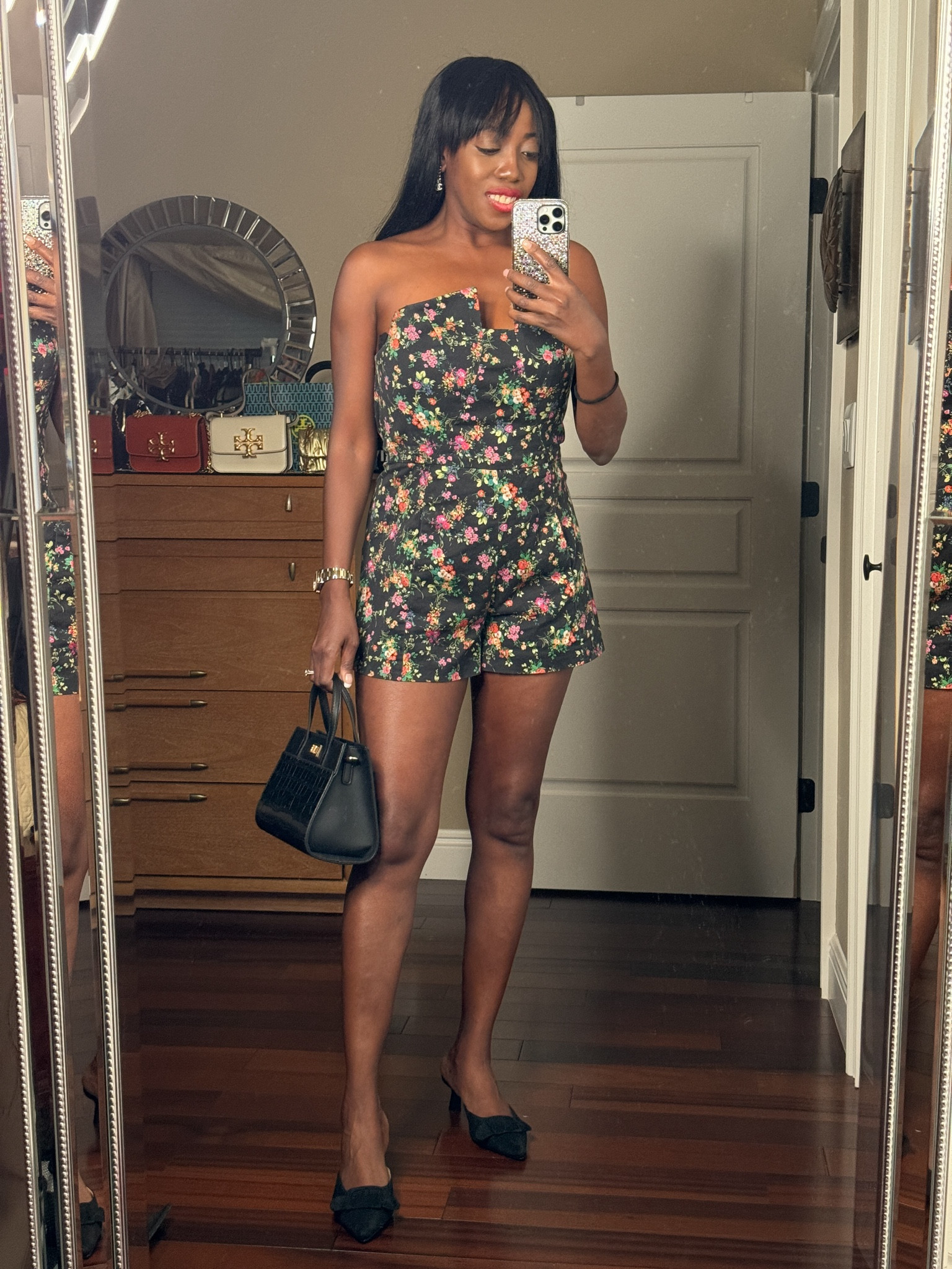 Wore this cute floral romper to dinner tonight. Has side pockets and runs true to size. Wearing a size 6. 
Use code RTRCUR0D7BC3 for 30% off your first month subscription on Rent The Runway  
Romper, Spring Outfit, Vacation Outfit, 

#LTKstyletip #LTKover40 #LTKSeasonal
