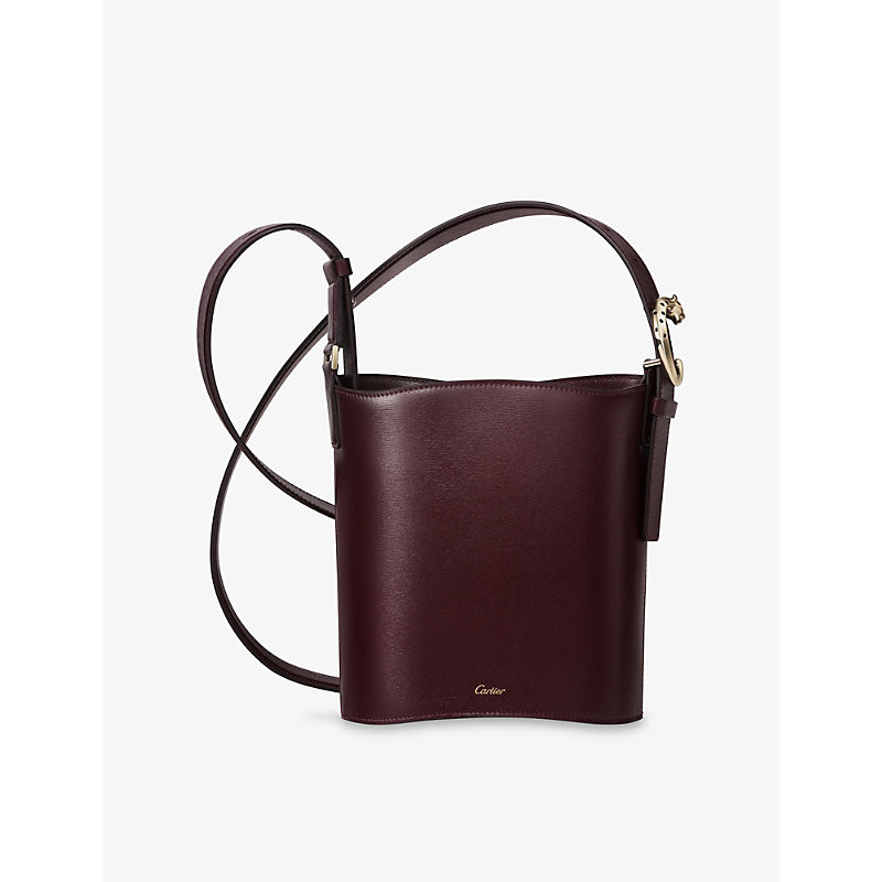 Womens Grape Panthère De Cartier Mini Leather Bucket Bag 1 Size | Selfridges