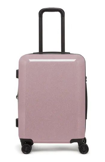 Calpak Medora Glitter 20-Inch Hardshell Spinner Carry-On Suitcase - Pink | Nordstrom