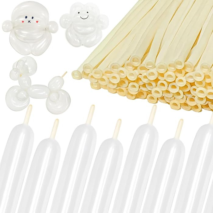 KAWKALSH 260 Clear Long Balloons for Animals, Thickening Skinny Latex Twisting for Arch Modeling ... | Amazon (US)