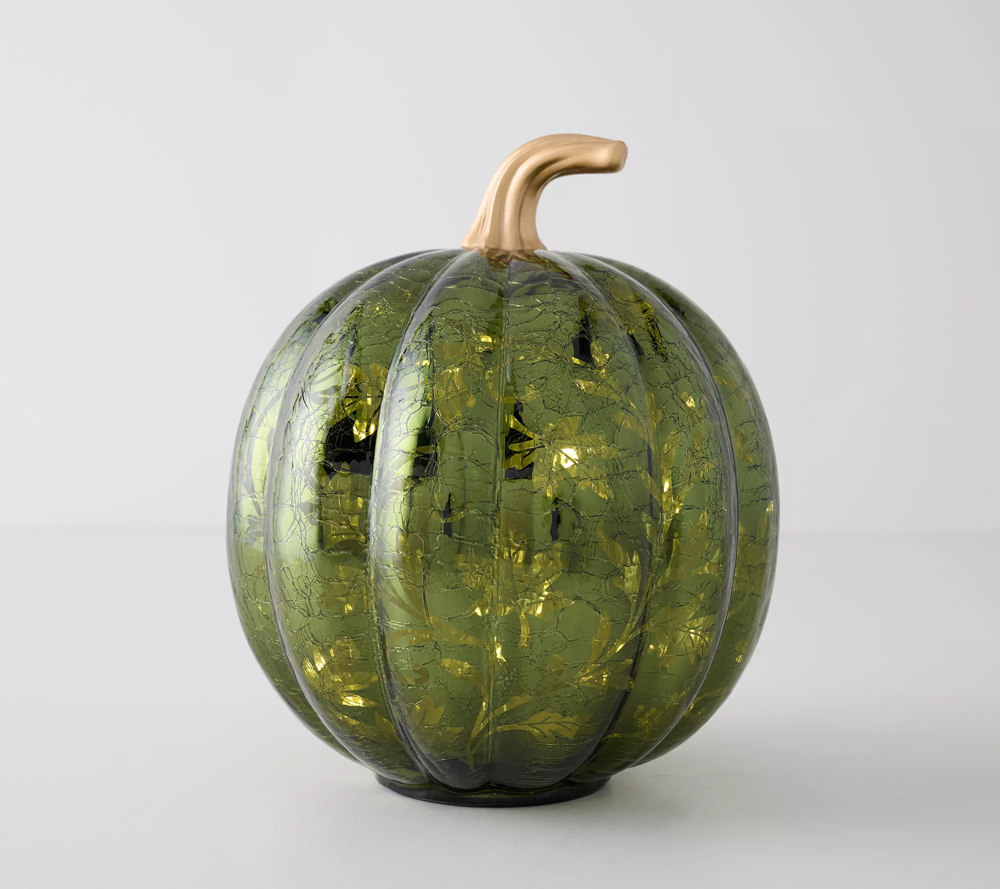9" Illuminated Glass Pumpkin with Hidden Scene y Kim Gravel | QVC