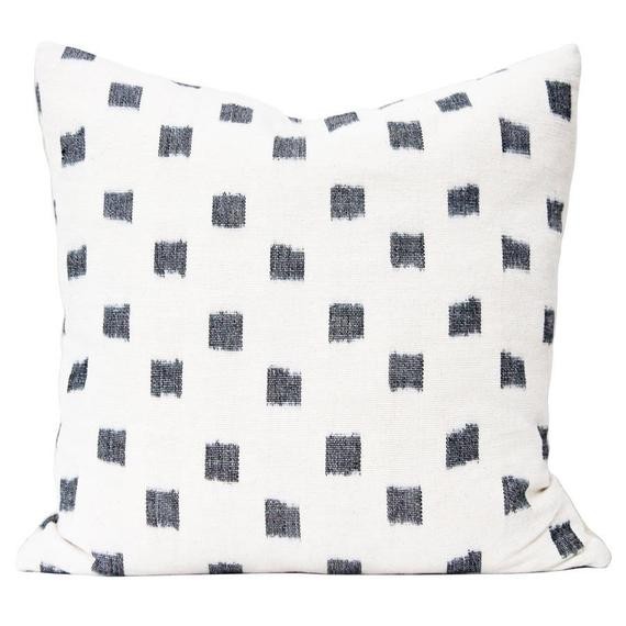 Kufri REX Designer Pillows in Natural // Black & White Pillows // Modern Throw PIllows // Boho Tr... | Etsy (US)