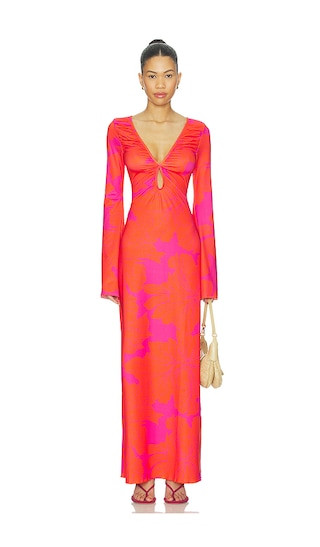 Diana Bell Dress in Coral Blossom | Revolve Clothing (Global)